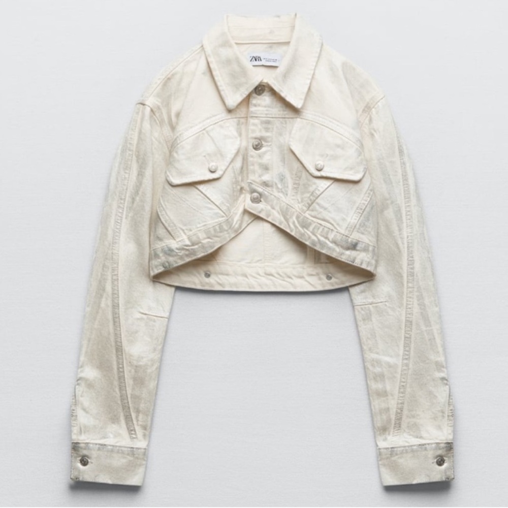 ZARA Metallic Crop Jacket - NWT